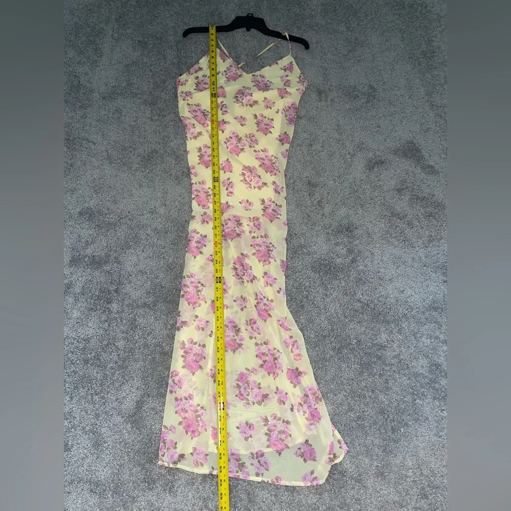 Dress yellow and pink floral maxi dress forever 21 PRICE DROP - Picture 9 of 12